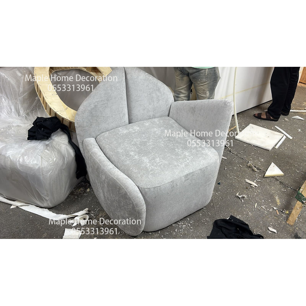 Maple Home Upholstered Sofa Set Custom Sizes & Colors,UAE-Made