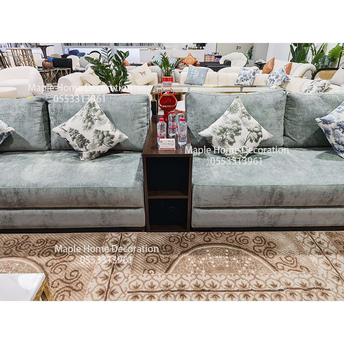 Maple Home Upholstered Sofa Set Custom Sizes & Colors,UAE-Made