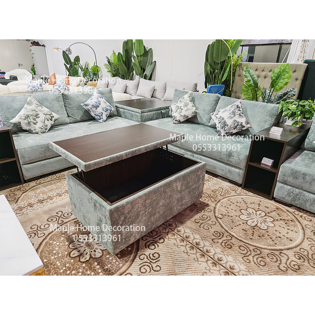 Maple Home Upholstered Sofa Set Custom Sizes & Colors,UAE-Made
