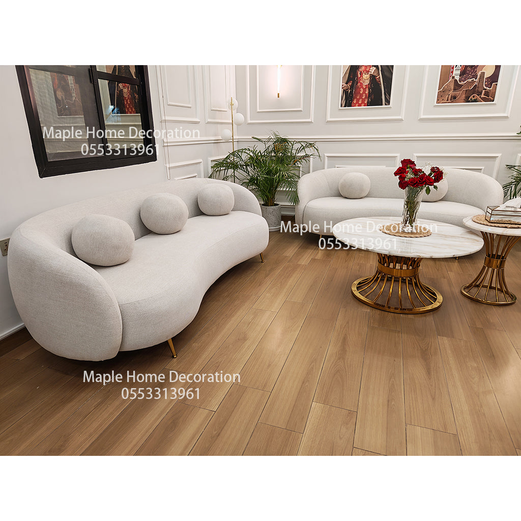 Maple Home Upholstered Sofa Set Custom Sizes & Colors,UAE-Made