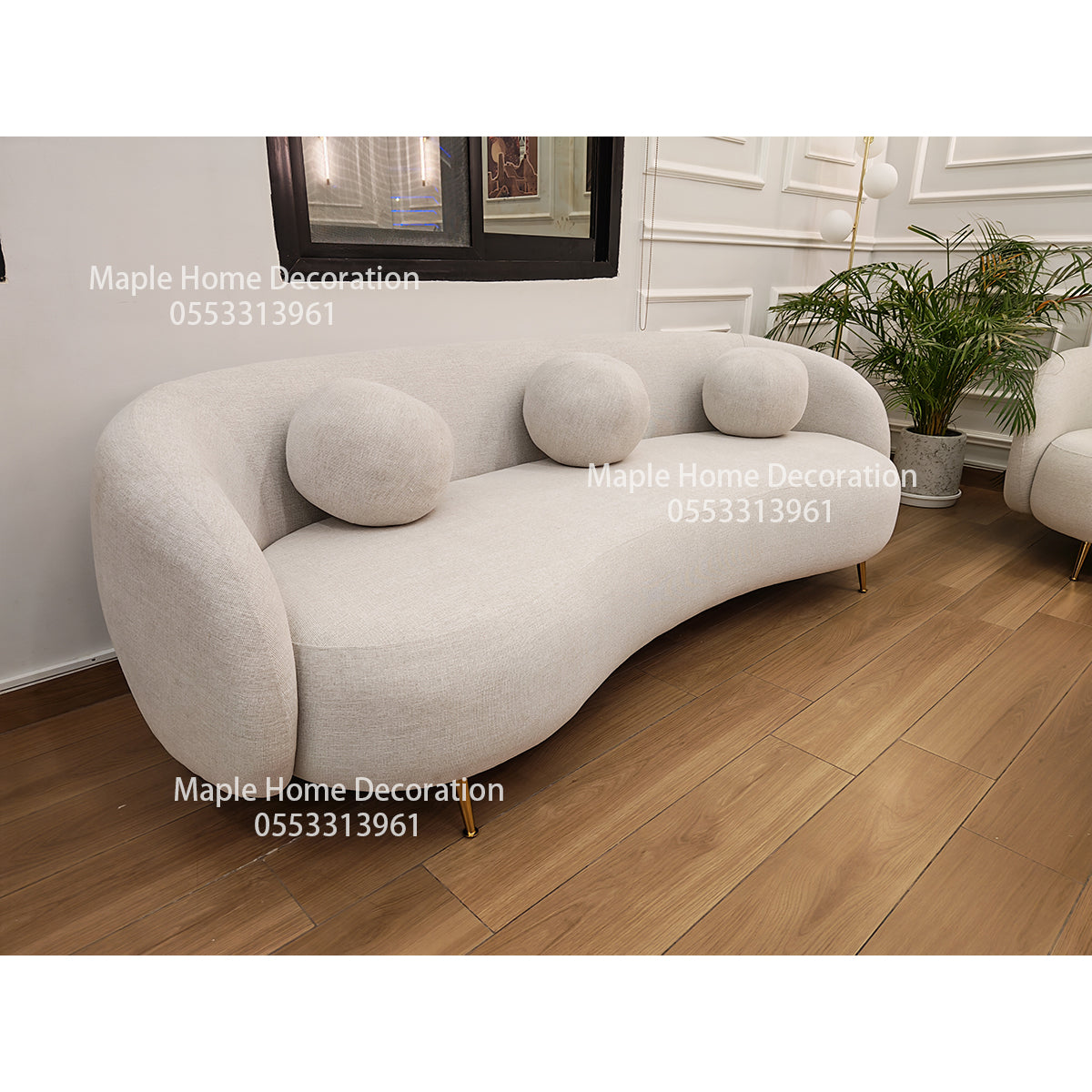 Maple Home Upholstered Sofa Set Custom Sizes & Colors,UAE-Made