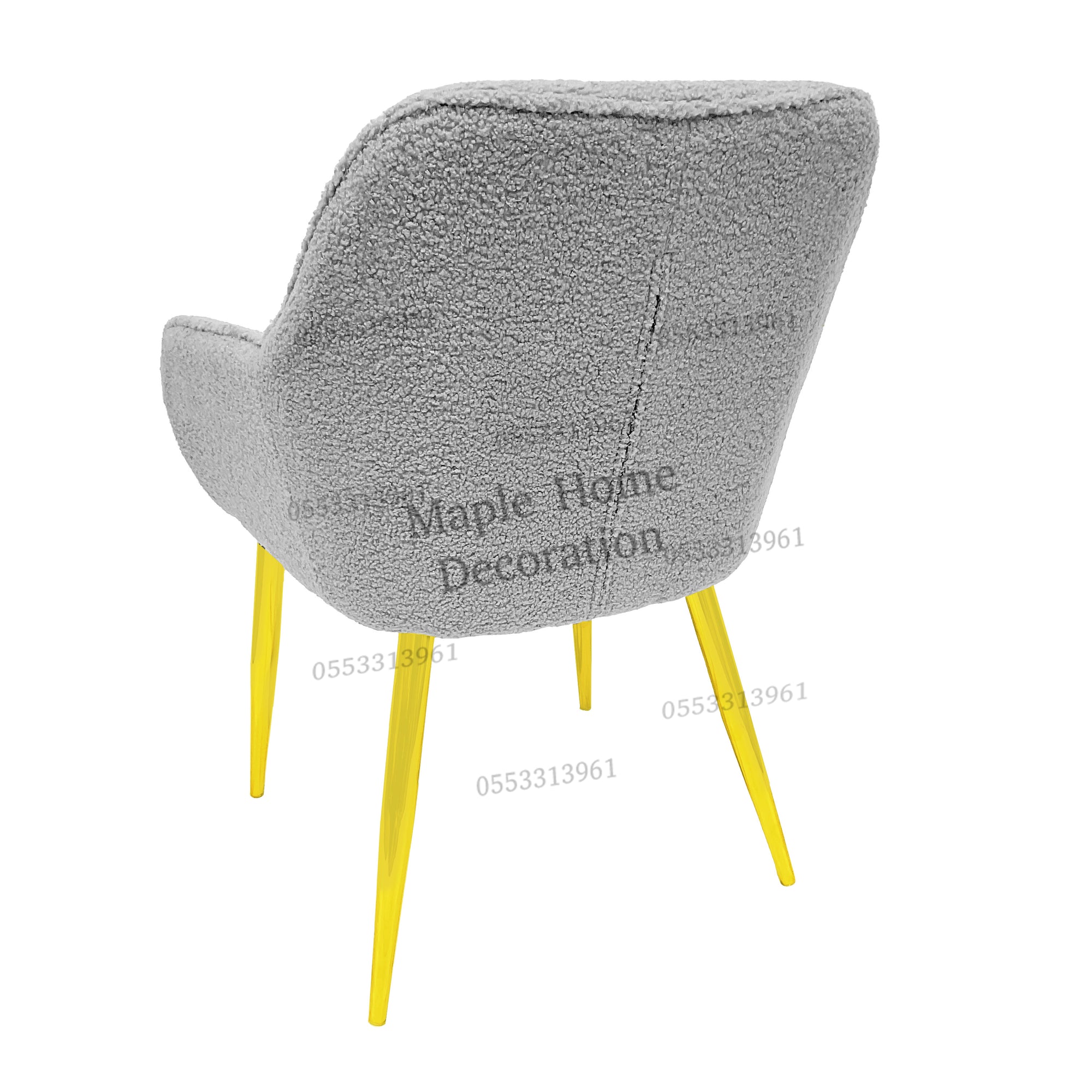 Dining Chairs Velvet Cushion Seat Chair Stainless Steel Golden Legs Dining Room Chair
