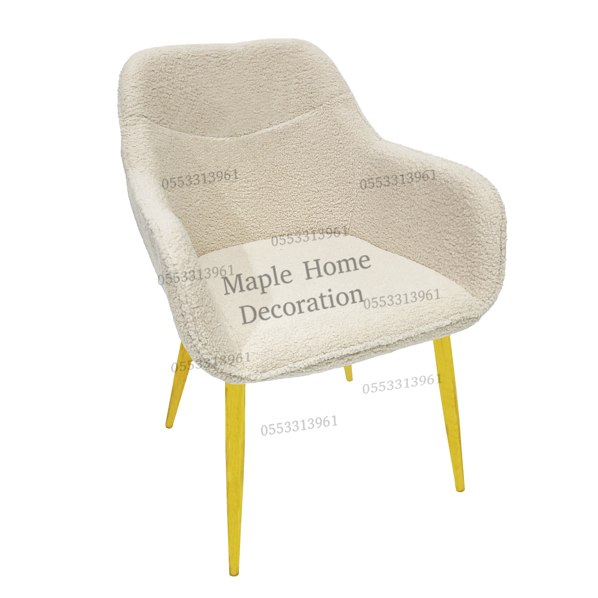 Dining Chairs Velvet Cushion Seat Chair Stainless Steel Golden Legs Dining Room Chair
