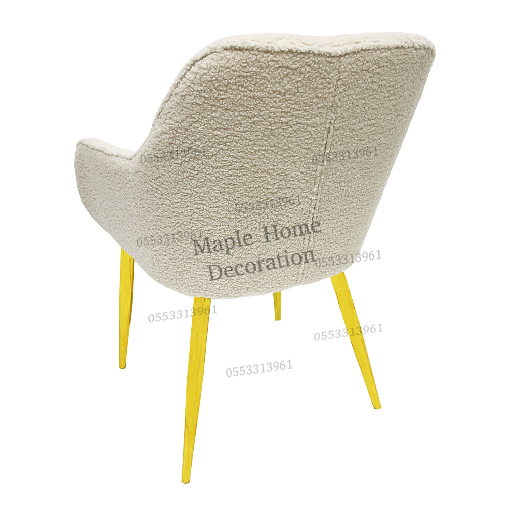 Dining Chairs Velvet Cushion Seat Chair Stainless Steel Golden Legs Dining Room Chair