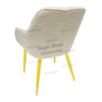 Dining Chairs Velvet Cushion Seat Chair Stainless Steel Golden Legs Dining Room Chair