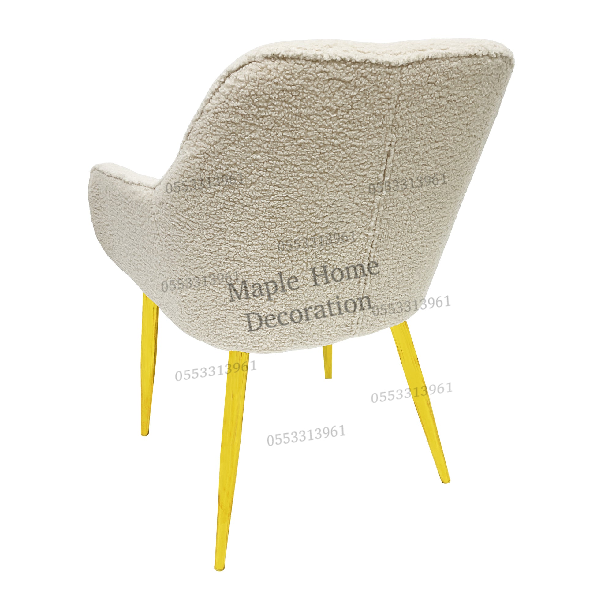 Dining Chairs Velvet Cushion Seat Chair Stainless Steel Golden Legs Dining Room Chair