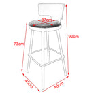 High Bar Stool 75cm Legs Stable Stylish Seating