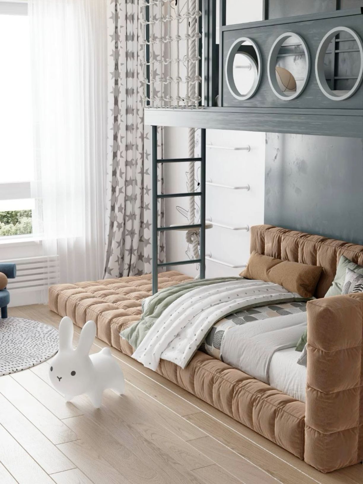 MAPLE HOME Custom Upholstered Bed Frame Modern Style with Leather/Velvet/Fabric Options