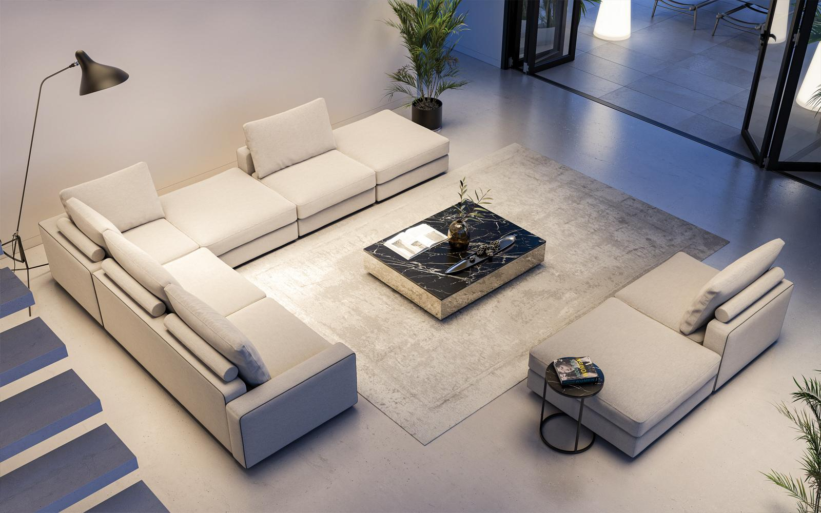 Maple Home Corner Sofa Set Custom Sizes sectional Couch