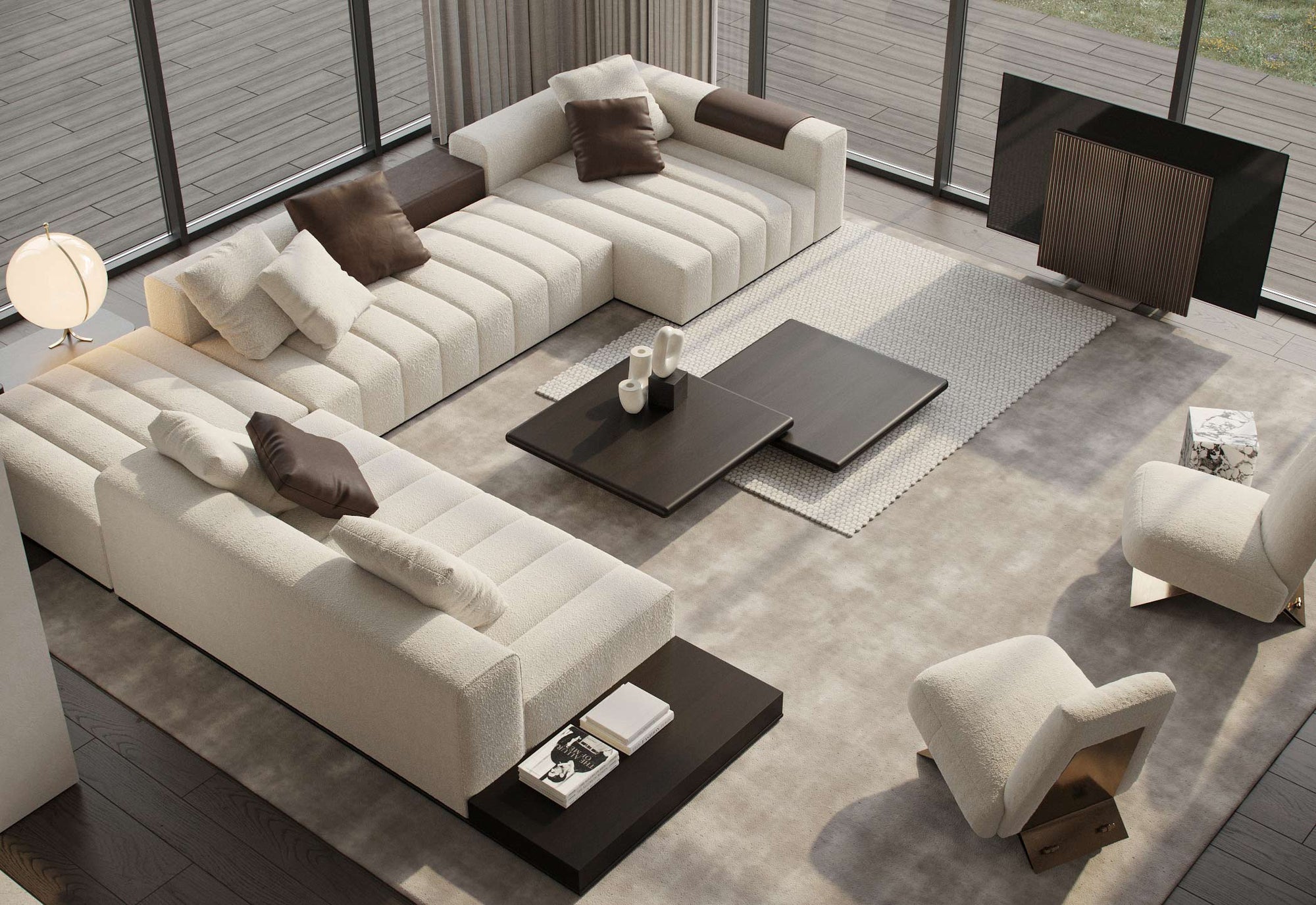 Maple Home Corner Sofa Set Custom Sizes sectional Couch