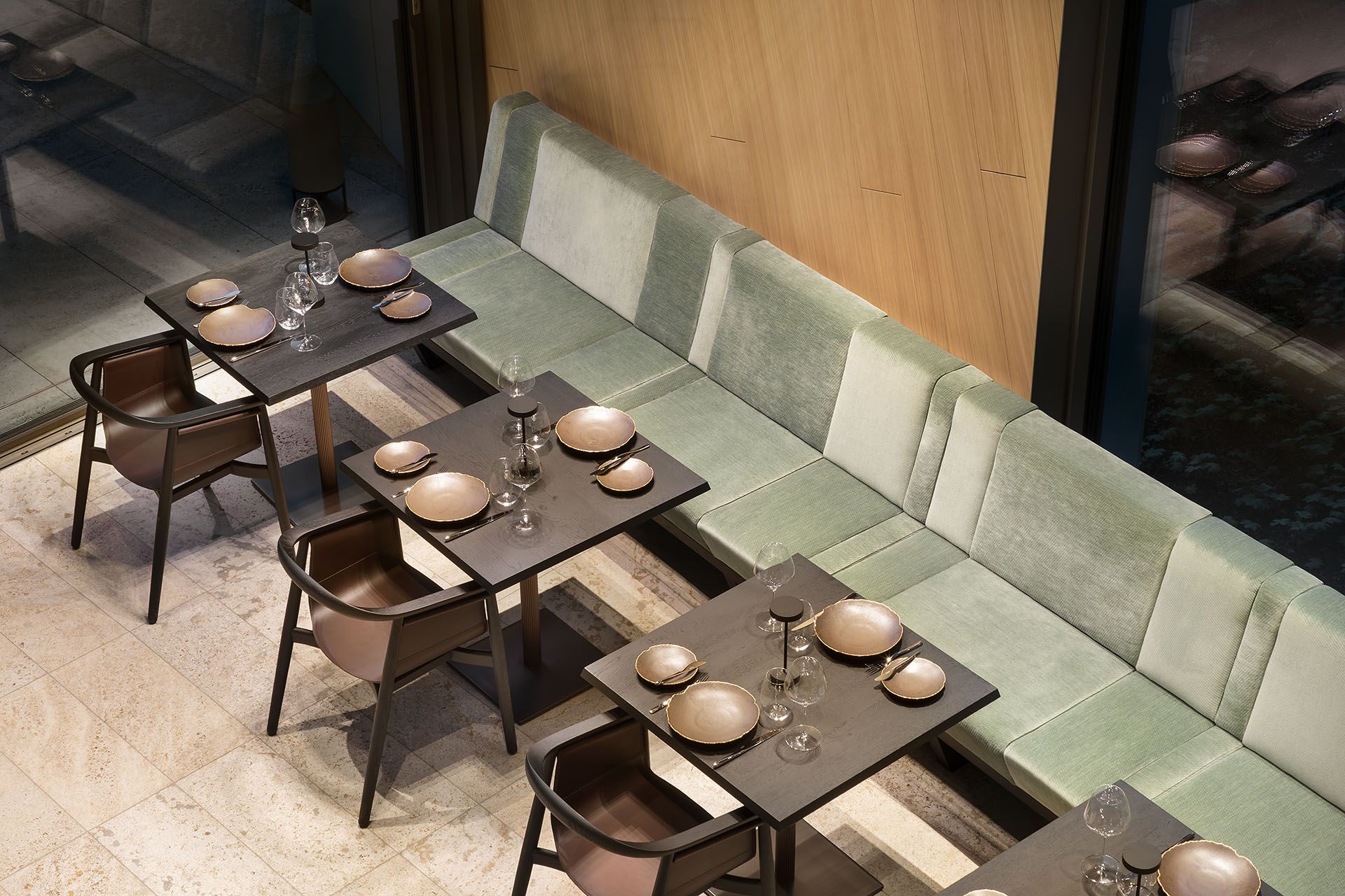 Restaurant Bench