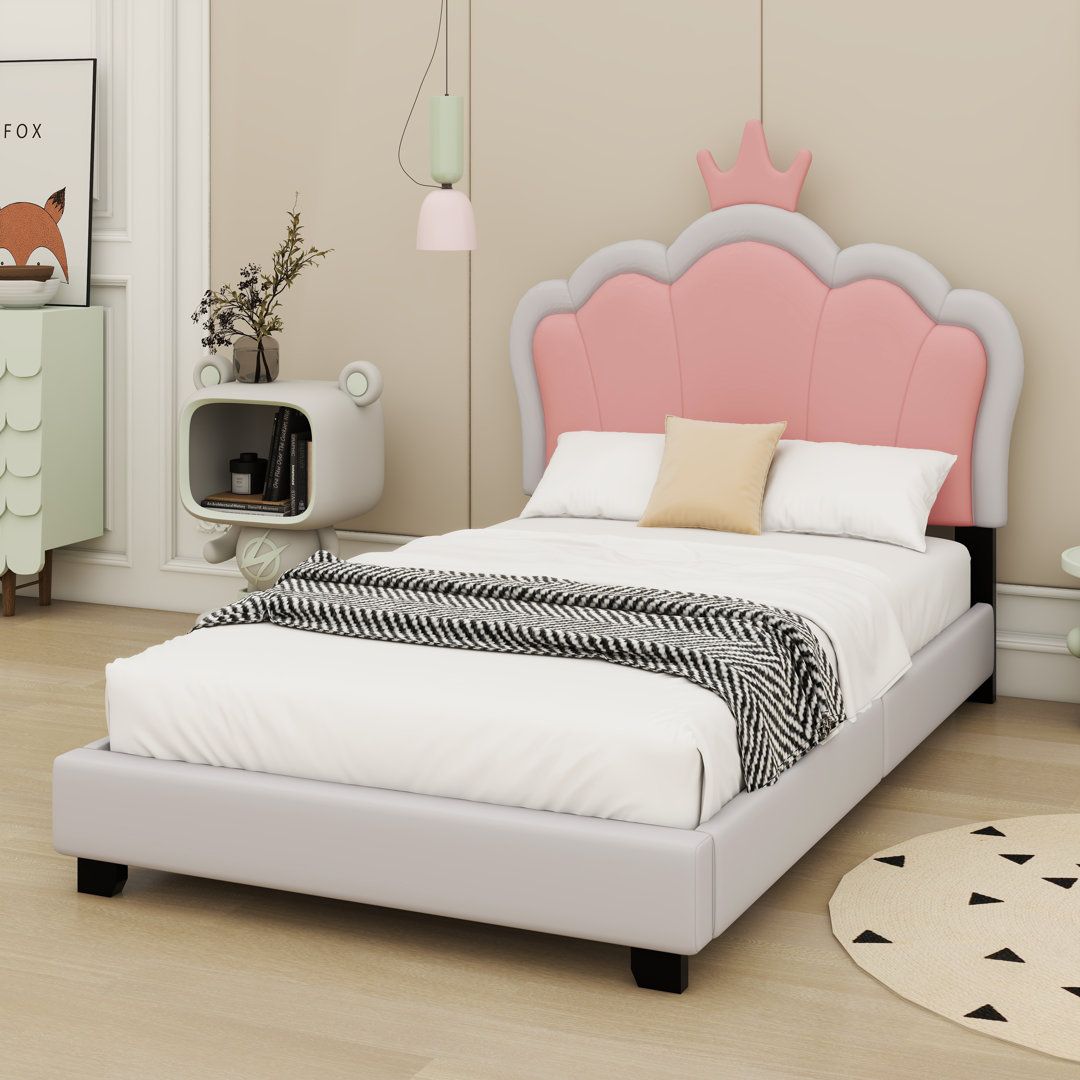 MAPLE HOME Custom Upholstered Bed Frame Modern Style with Leather/Velvet/Fabric Options