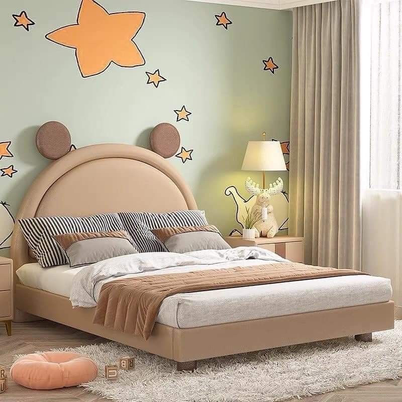 MAPLE HOME Custom Upholstered Bed Frame Modern Style with Leather/Velvet/Fabric Options