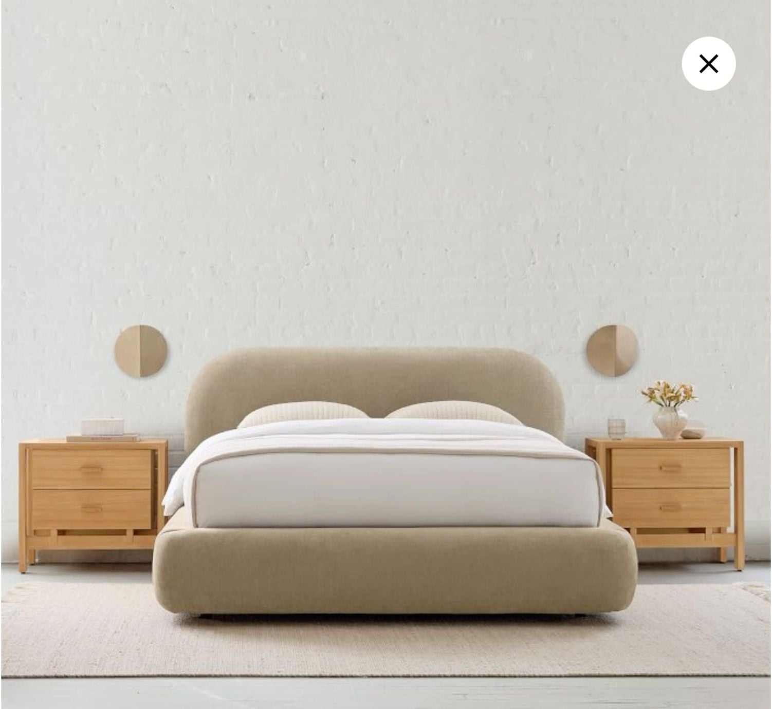 MAPLE HOME Custom Upholstered Bed Frame Modern Style with Leather/Velvet/Fabric Options