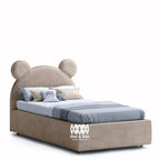 MAPLE HOME Custom Upholstered Bed Frame Modern Style with Leather/Velvet/Fabric Options