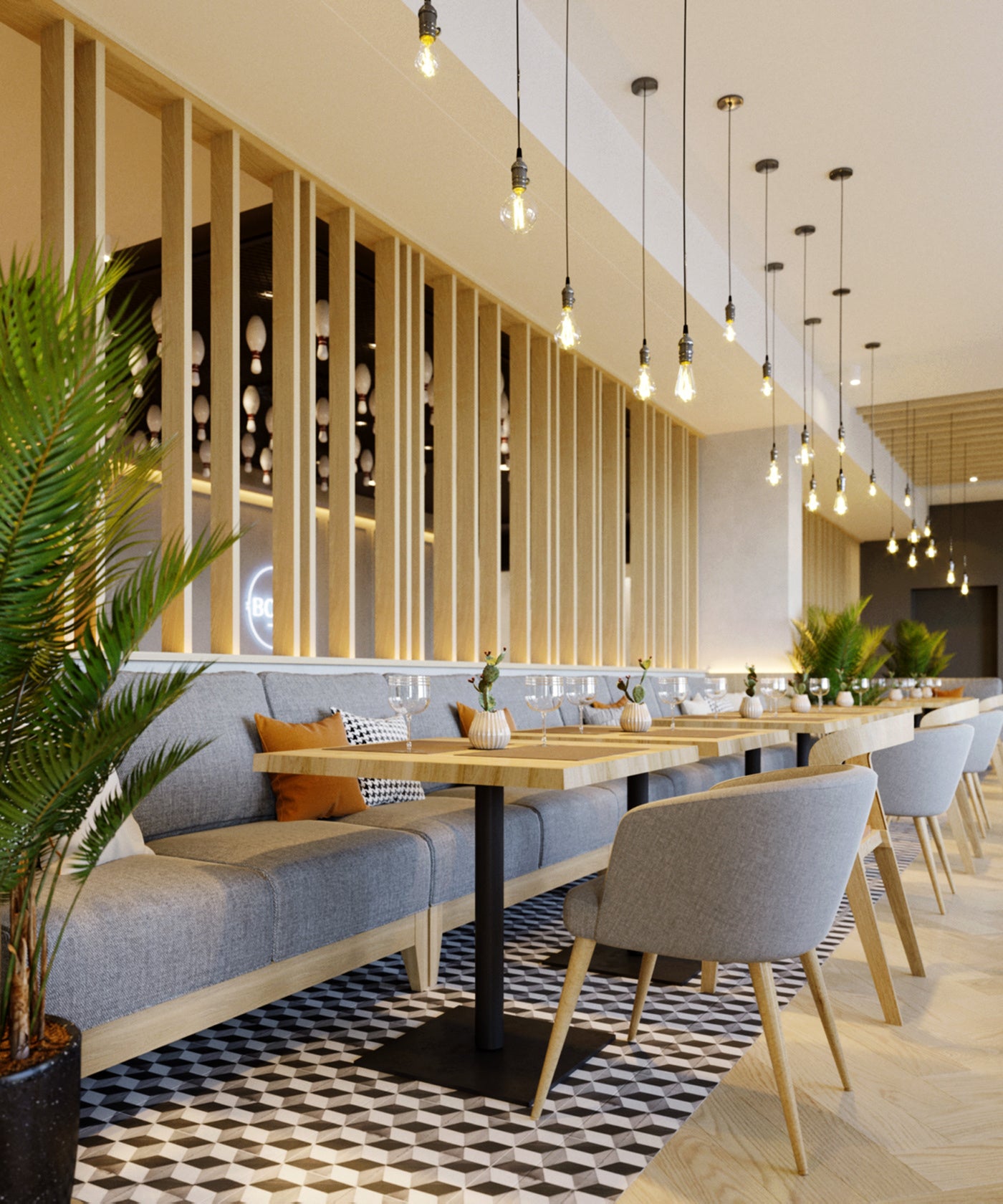 Restaurant Bench