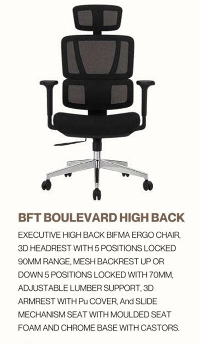 Office Chair-BFT BOULEVARD BK HB
