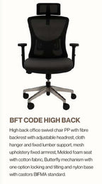 Office Chair-BFT CODE BLACK HB