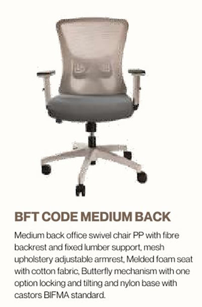 Office Chair-BFT CODE WHITE MB