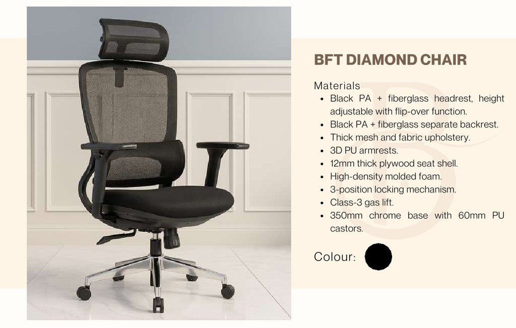 Office Chair-BFT DIAMOND HB BK