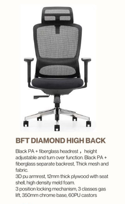Office Chair-BFT DIAMOND HB BK