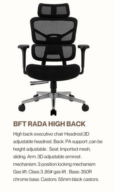 Office Chair-BFT RADA BK HB