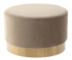 Custom Barrel-Shaped Ottoman-Stylish Sofa Companion with Storage/Standard Options & Premium Fabric Choices