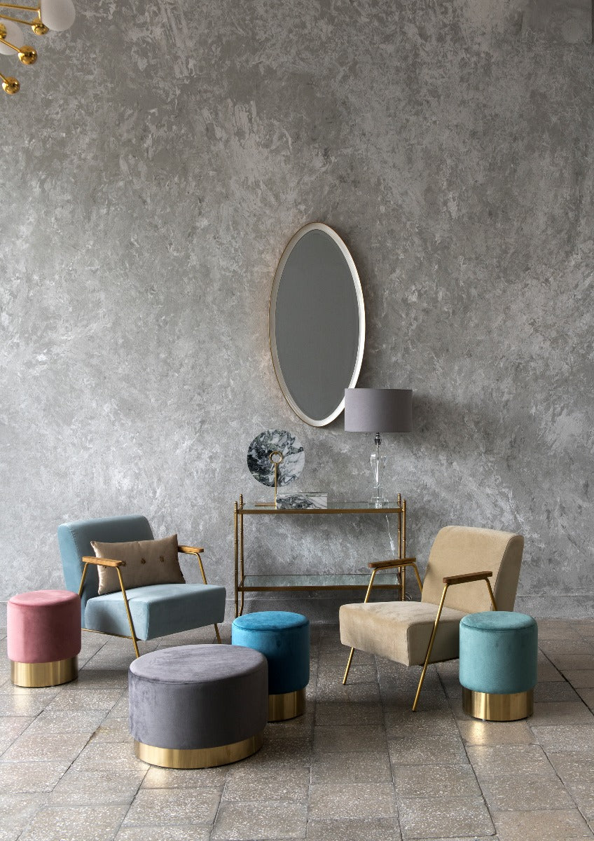 Custom Barrel-Shaped Ottoman-Stylish Sofa Companion with Storage/Standard Options & Premium Fabric Choices
