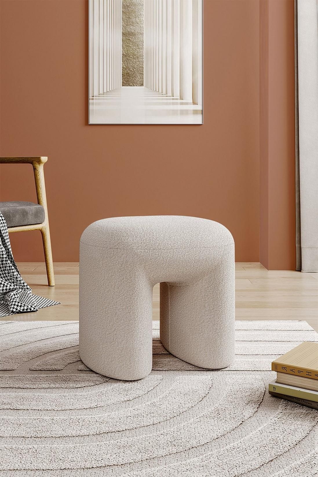 Custom Barrel-Shaped Ottoman-Stylish Sofa Companion with Storage/Standard Options & Premium Fabric Choices