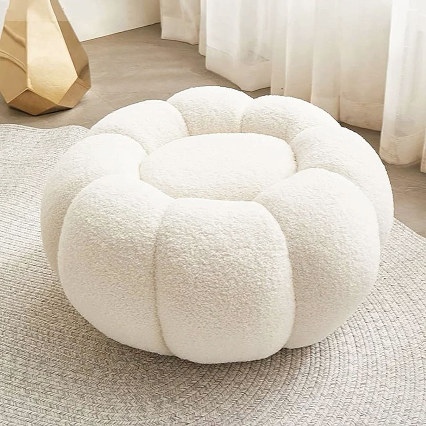 Custom Barrel-Shaped Ottoman-Stylish Sofa Companion with Storage/Standard Options & Premium Fabric Choices