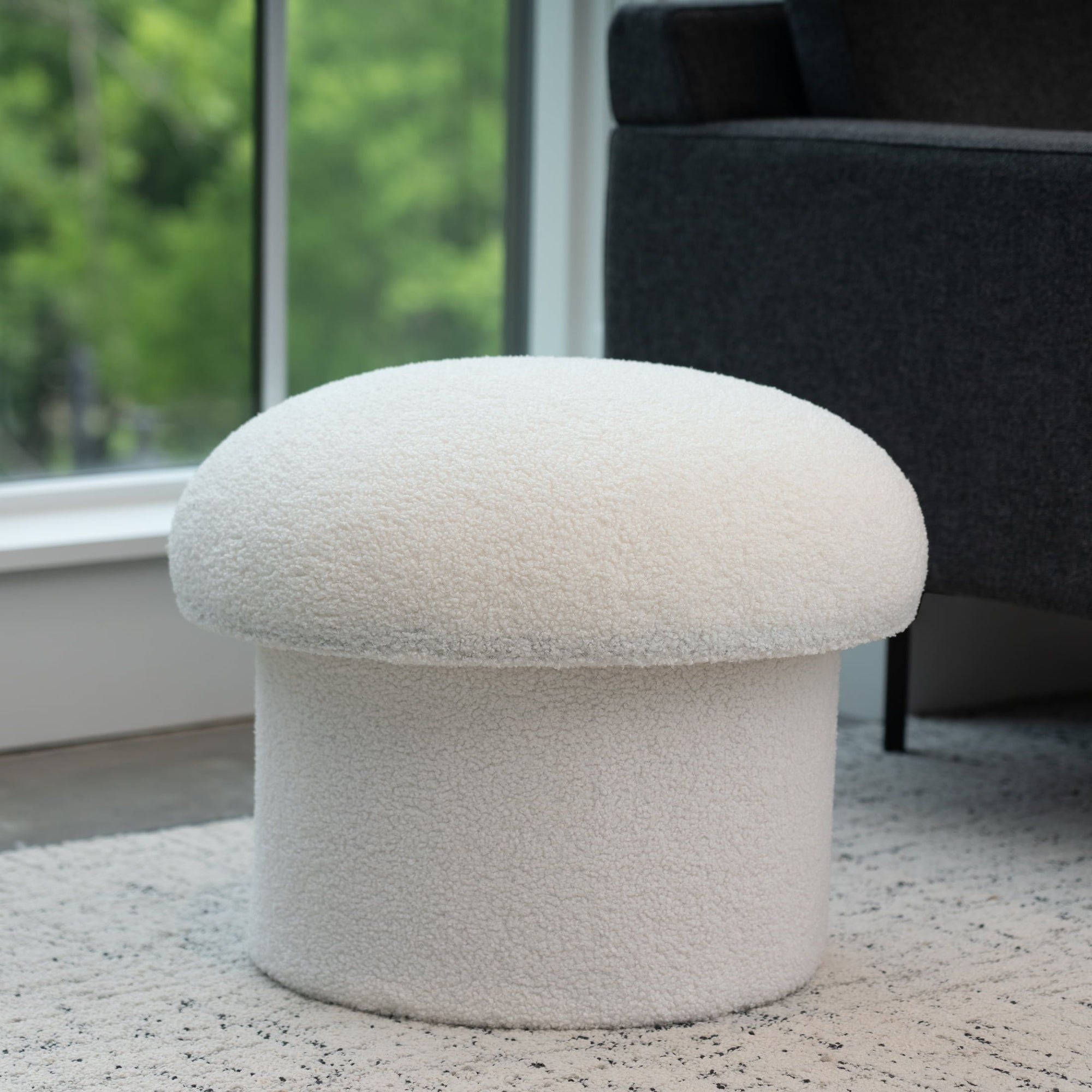Custom Barrel-Shaped Ottoman-Stylish Sofa Companion with Storage/Standard Options & Premium Fabric Choices