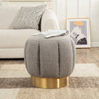 Custom Barrel-Shaped Ottoman-Stylish Sofa Companion with Storage/Standard Options & Premium Fabric Choices