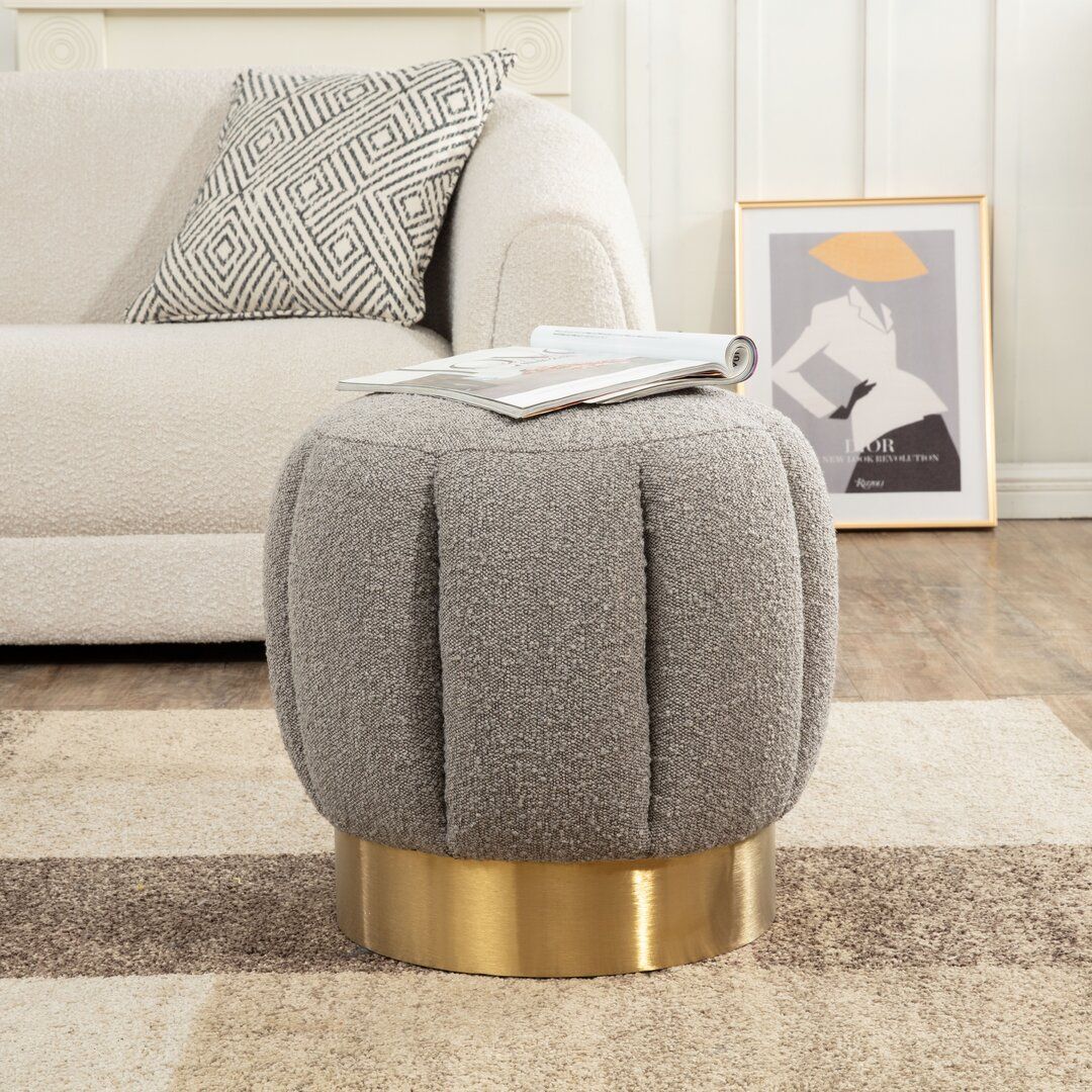 Custom Barrel-Shaped Ottoman-Stylish Sofa Companion with Storage/Standard Options & Premium Fabric Choices