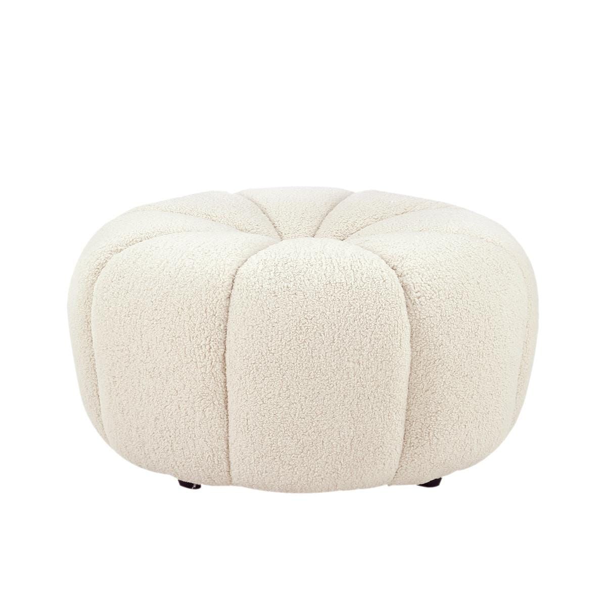 Custom Barrel-Shaped Ottoman-Stylish Sofa Companion with Storage/Standard Options & Premium Fabric Choices