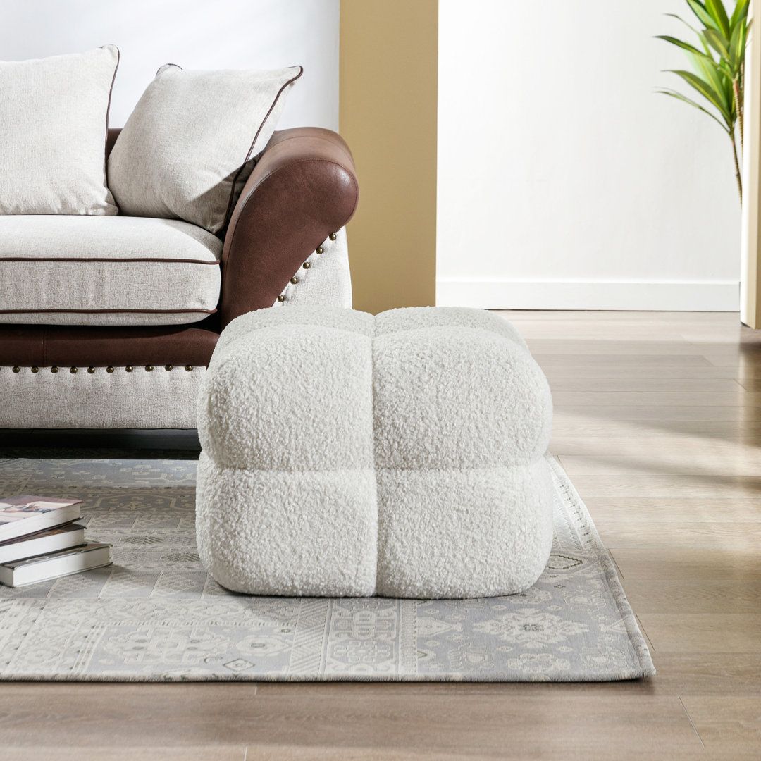 Custom Barrel-Shaped Ottoman-Stylish Sofa Companion with Storage/Standard Options & Premium Fabric Choices