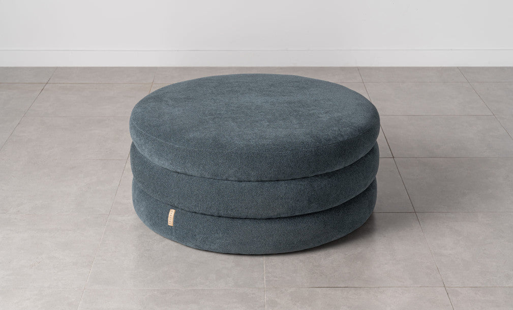 Custom Barrel-Shaped Ottoman-Stylish Sofa Companion with Storage/Standard Options & Premium Fabric Choices