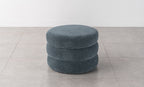 Custom Barrel-Shaped Ottoman-Stylish Sofa Companion with Storage/Standard Options & Premium Fabric Choices