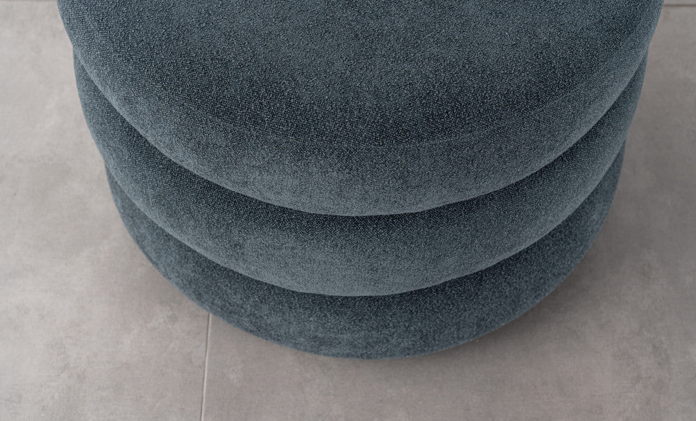 Custom Barrel-Shaped Ottoman-Stylish Sofa Companion with Storage/Standard Options & Premium Fabric Choices