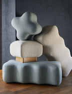 Custom Barrel-Shaped Ottoman-Stylish Sofa Companion with Storage/Standard Options & Premium Fabric Choices