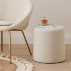 Custom Barrel-Shaped Ottoman-Stylish Sofa Companion with Storage/Standard Options & Premium Fabric Choices