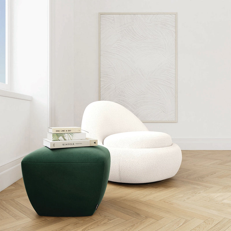 Custom Barrel-Shaped Ottoman-Stylish Sofa Companion with Storage/Standard Options & Premium Fabric Choices