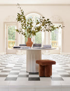 Custom Barrel-Shaped Ottoman-Stylish Sofa Companion with Storage/Standard Options & Premium Fabric Choices