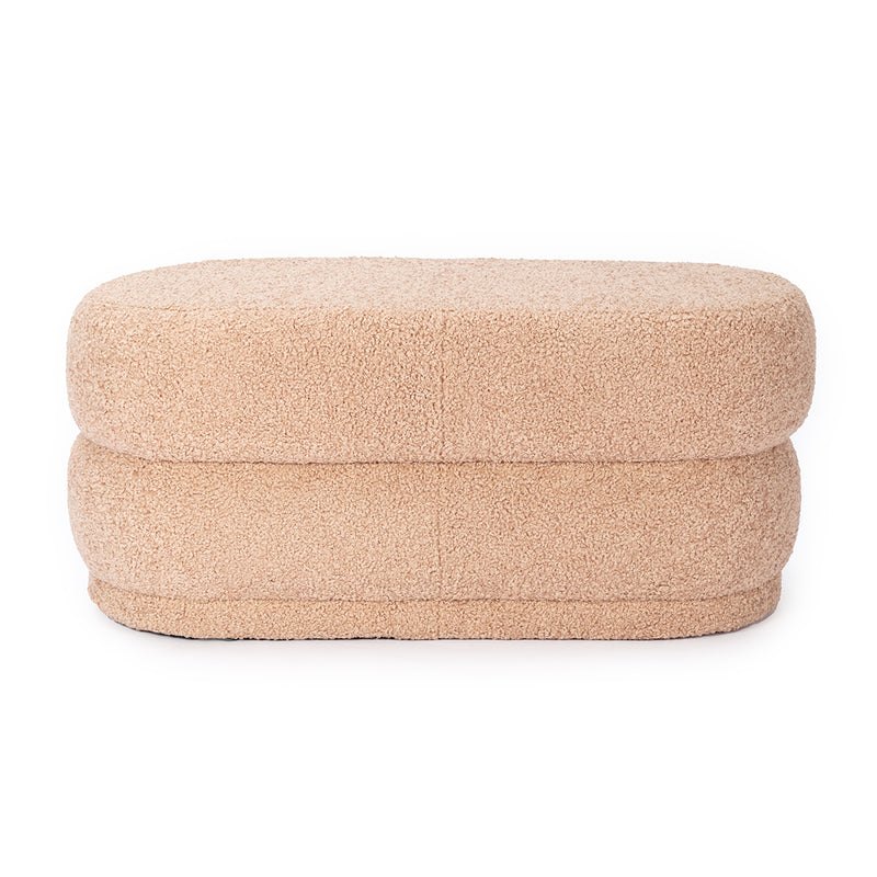 Custom Barrel-Shaped Ottoman-Stylish Sofa Companion with Storage/Standard Options & Premium Fabric Choices