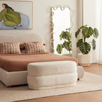 Custom Barrel-Shaped Ottoman-Stylish Sofa Companion with Storage/Standard Options & Premium Fabric Choices