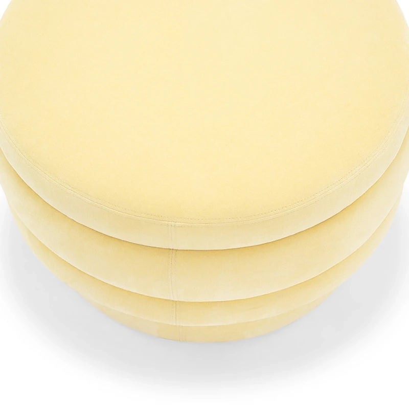 Custom Barrel-Shaped Ottoman-Stylish Sofa Companion with Storage/Standard Options & Premium Fabric Choices