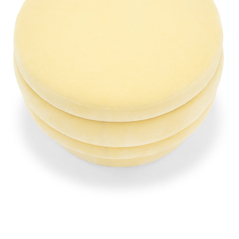 Custom Barrel-Shaped Ottoman-Stylish Sofa Companion with Storage/Standard Options & Premium Fabric Choices