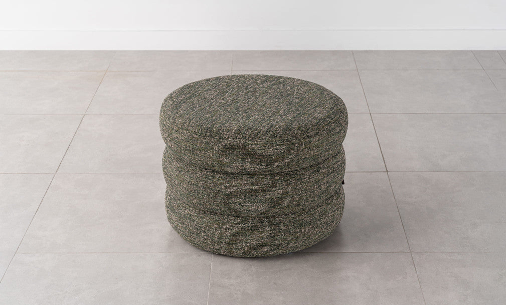 Custom Barrel-Shaped Ottoman-Stylish Sofa Companion with Storage/Standard Options & Premium Fabric Choices