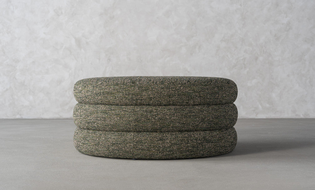 Custom Barrel-Shaped Ottoman-Stylish Sofa Companion with Storage/Standard Options & Premium Fabric Choices