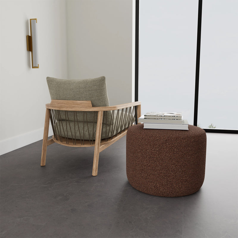 Custom Barrel-Shaped Ottoman-Stylish Sofa Companion with Storage/Standard Options & Premium Fabric Choices
