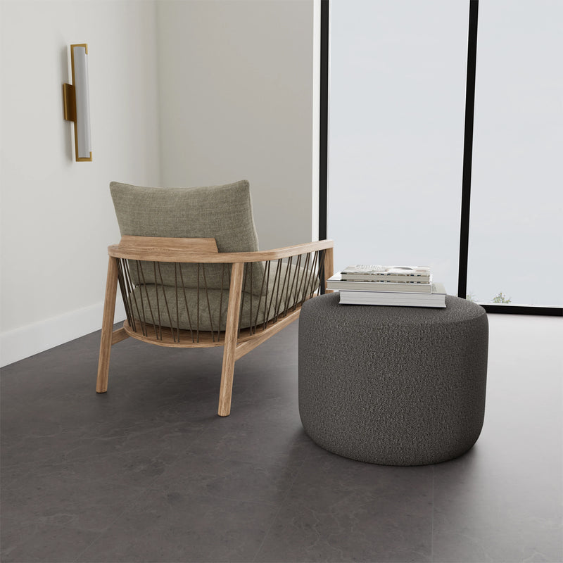 Custom Barrel-Shaped Ottoman-Stylish Sofa Companion with Storage/Standard Options & Premium Fabric Choices